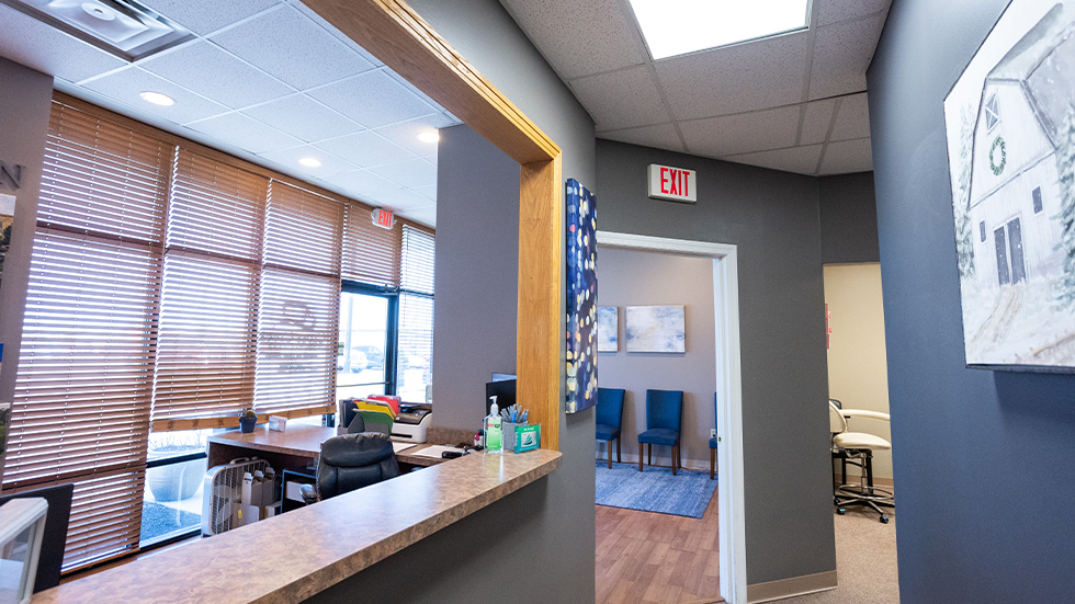 Front desk at Green Valley Dental